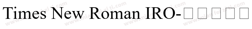 Times New Roman IRO字体转换